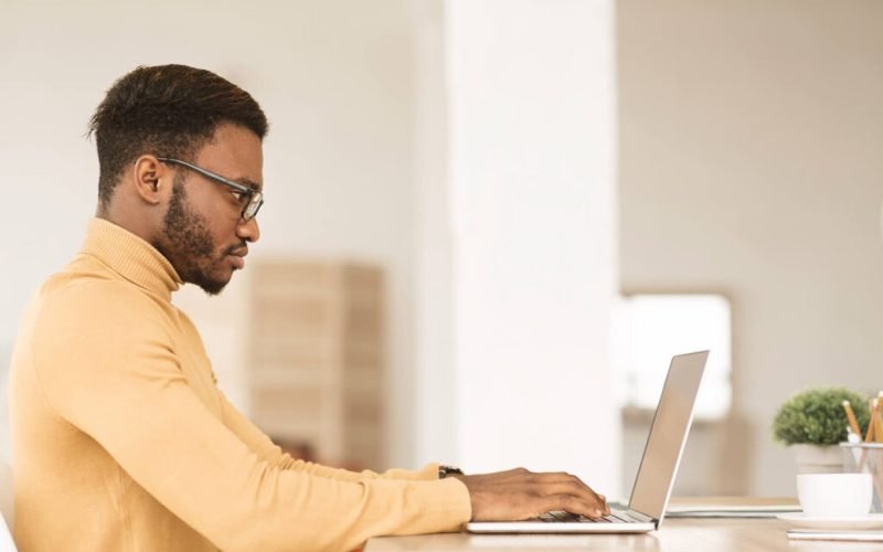 afro-guy-working